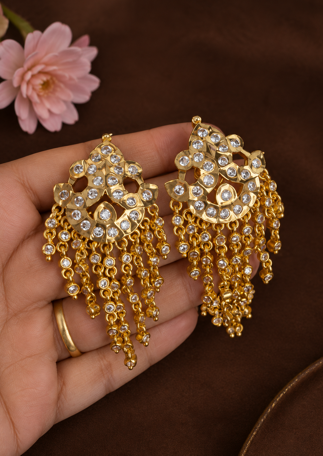 Varnika white Earring
