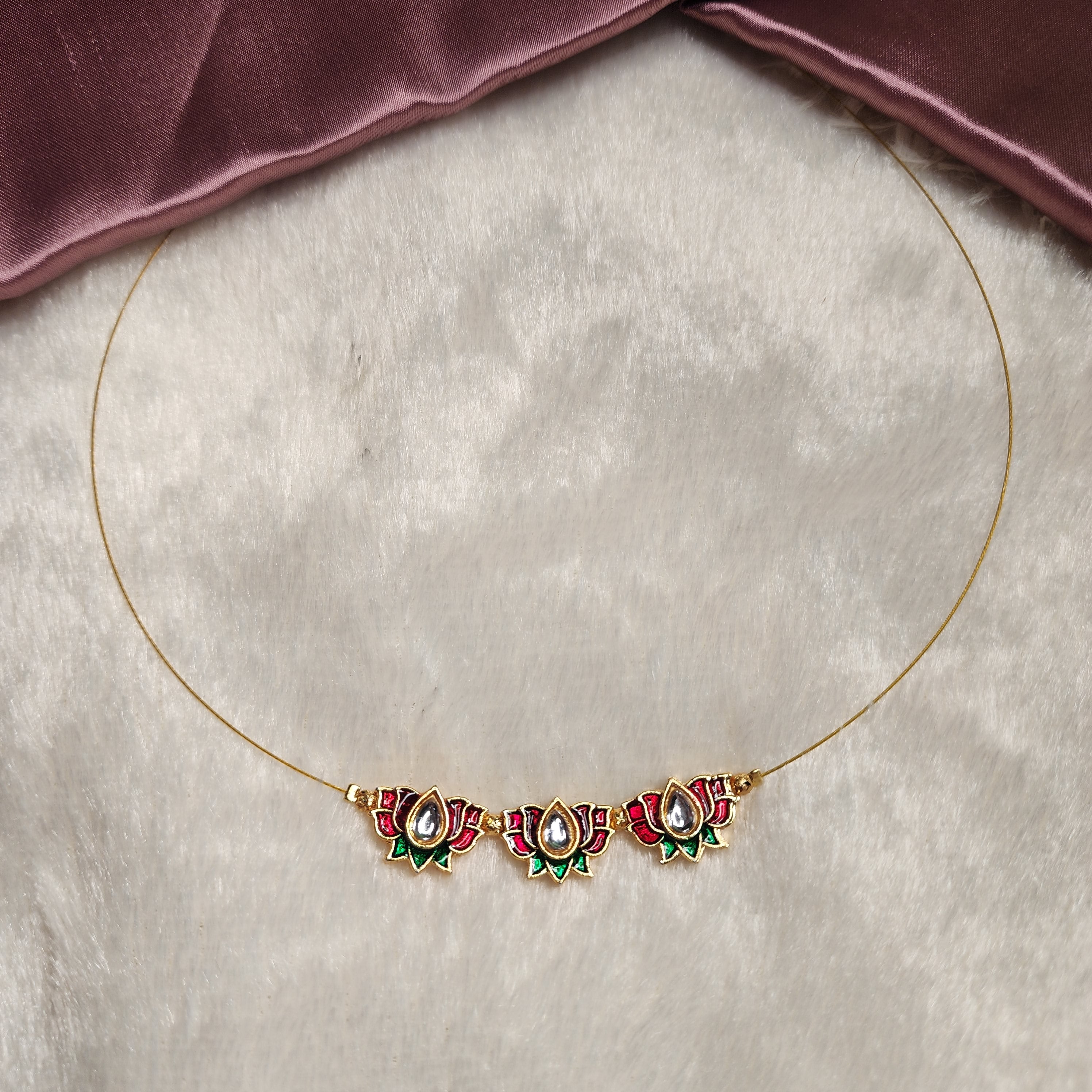 Multi color invisible necklace