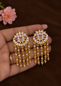 Varnika Ruby White Earring