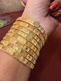 Gold look forming Bangles 001
