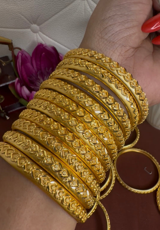 Gold look Forming Bangles