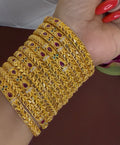 Ruby with gold Bangle
