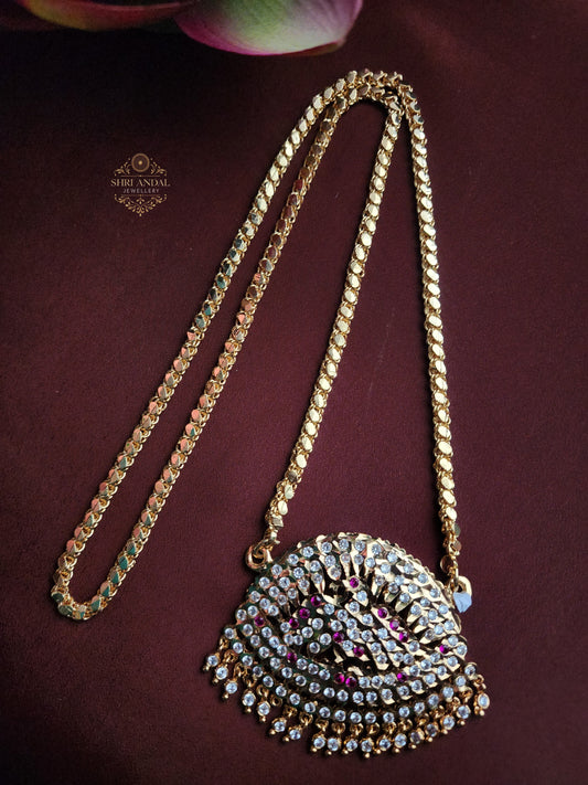 24-inch Peacock impon Dollar chain
