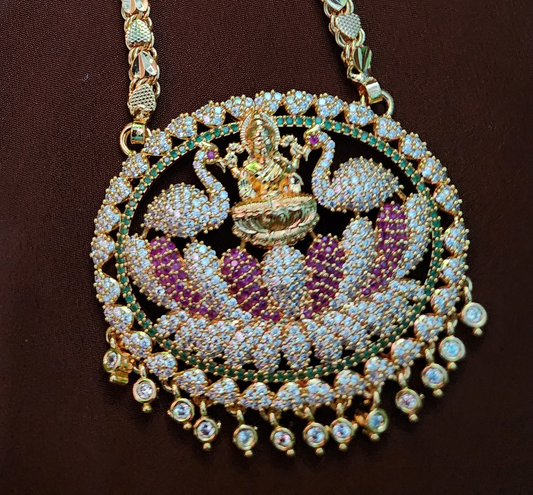 Lakshmi with lotus Dollar Chain