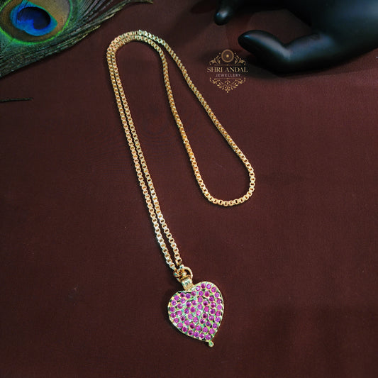 24-inch  Heart dollar chain