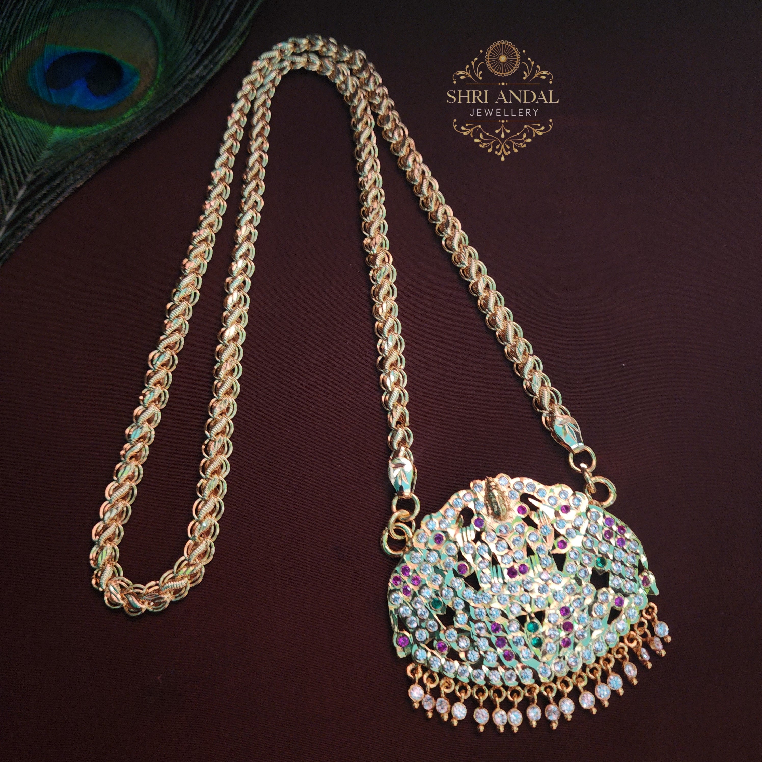 Gaja Lakshmi Impon dollar chain