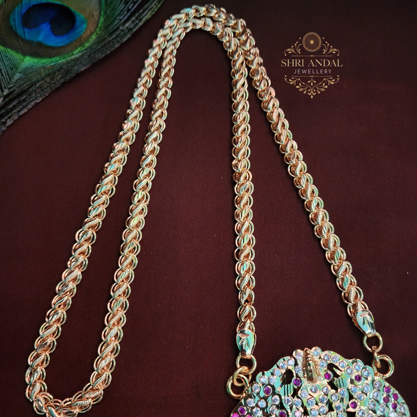 Gaja Lakshmi Impon dollar chain