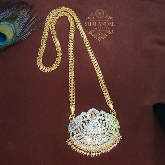 Big Gajalakshmi impon Dollar Chain