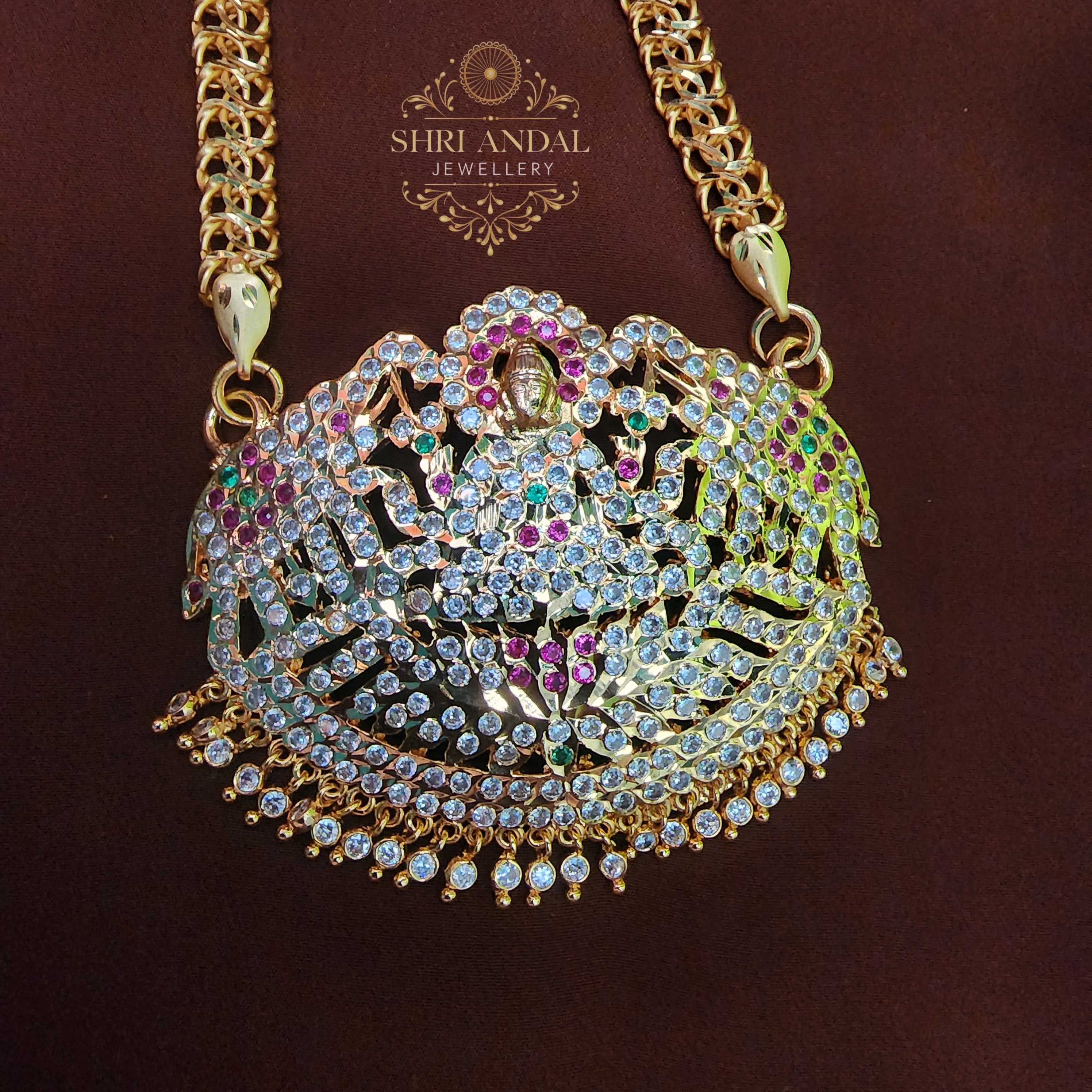 Big Gajalakshmi impon Dollar Chain