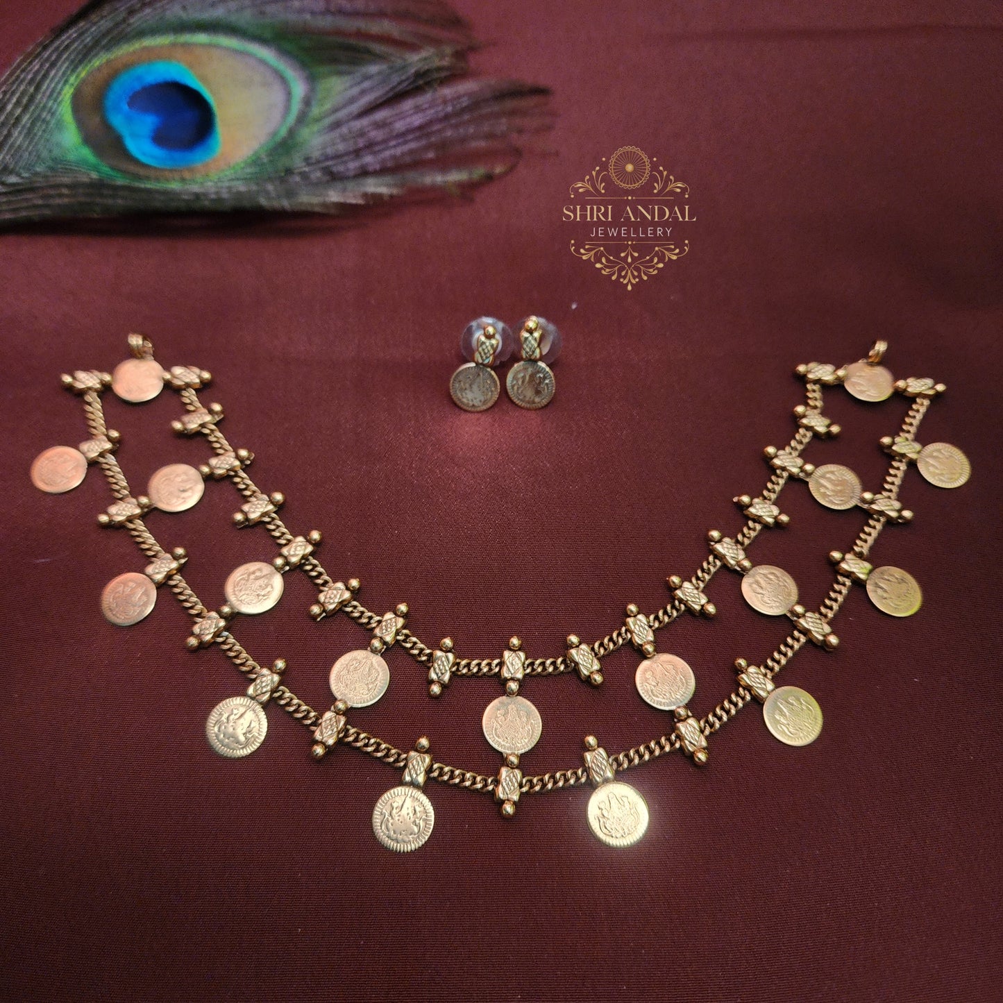 Two layer lakshmi necklace