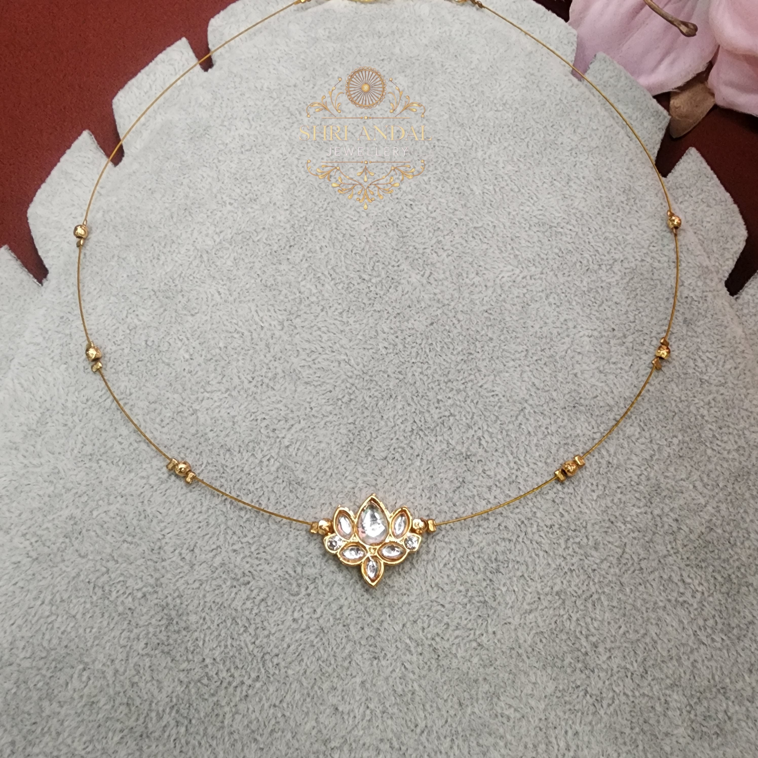 White lotus Invisible Neck chain