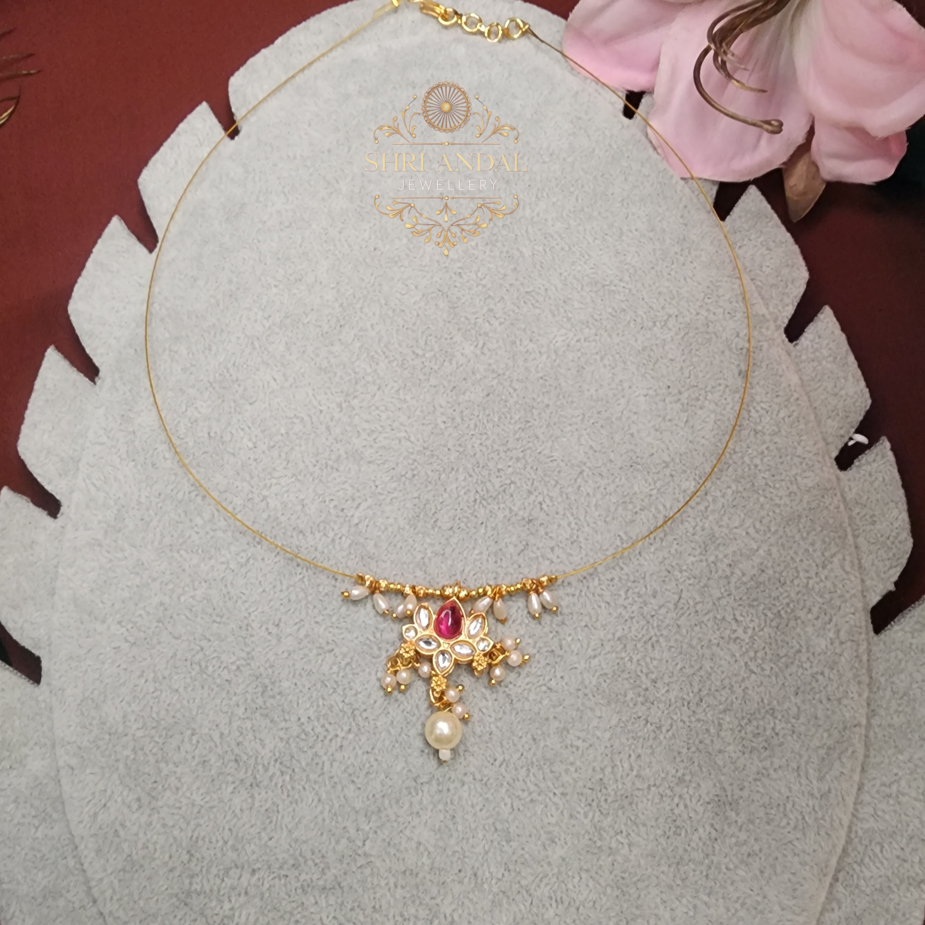 Pearl lotus Invisible Neck chain