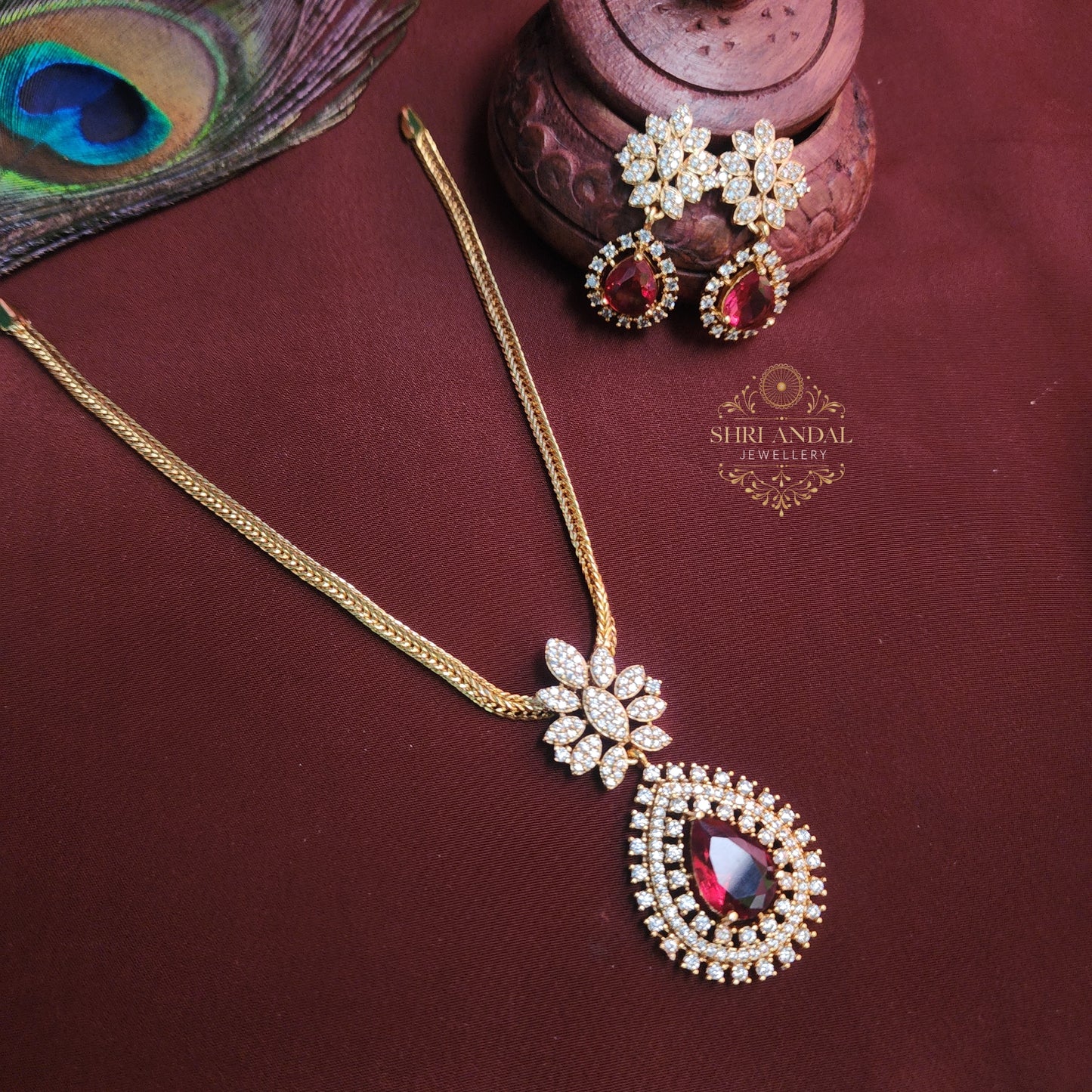 Ruby Ad Necklace