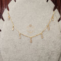 White stone Minimal Neck chain