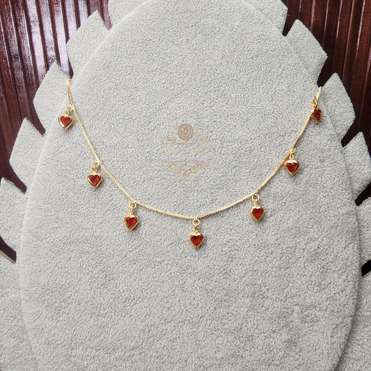 Emerald Heart Minimal Neck Chain