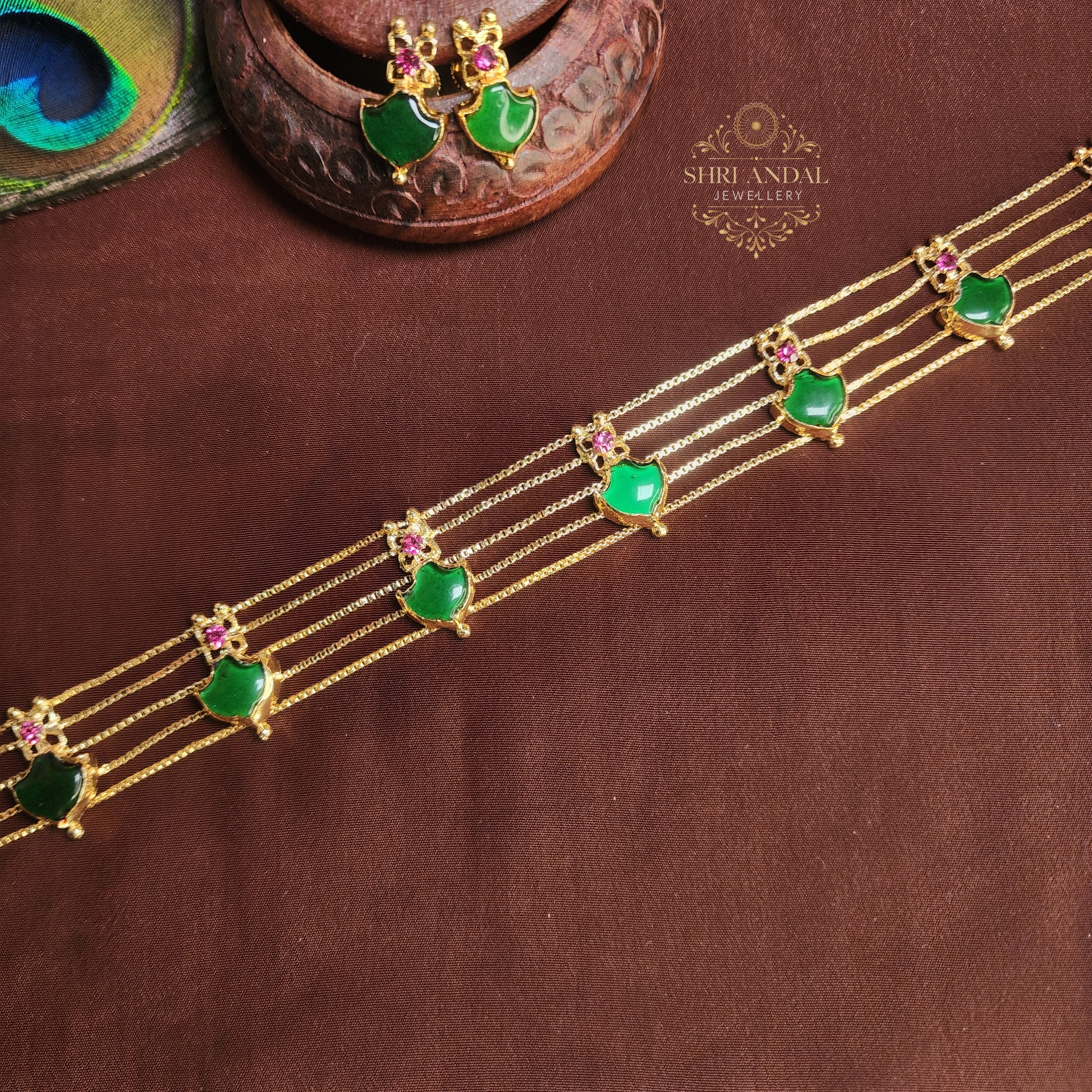 Real Stone palakka Choker