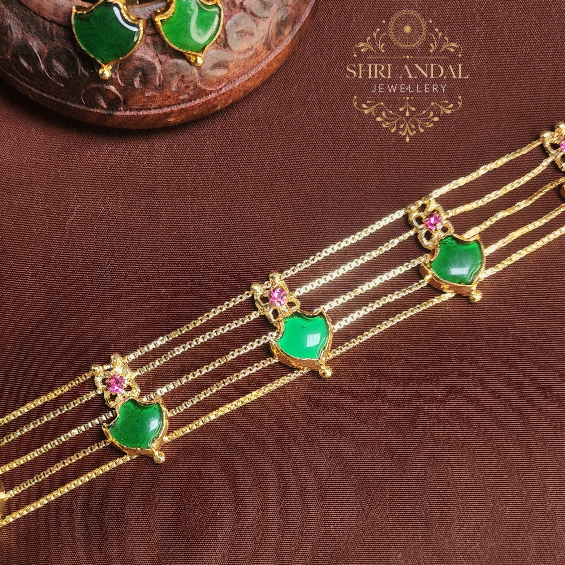 Real Stone palakka Choker