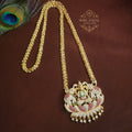 Gaja lakshmi with lotus pendant