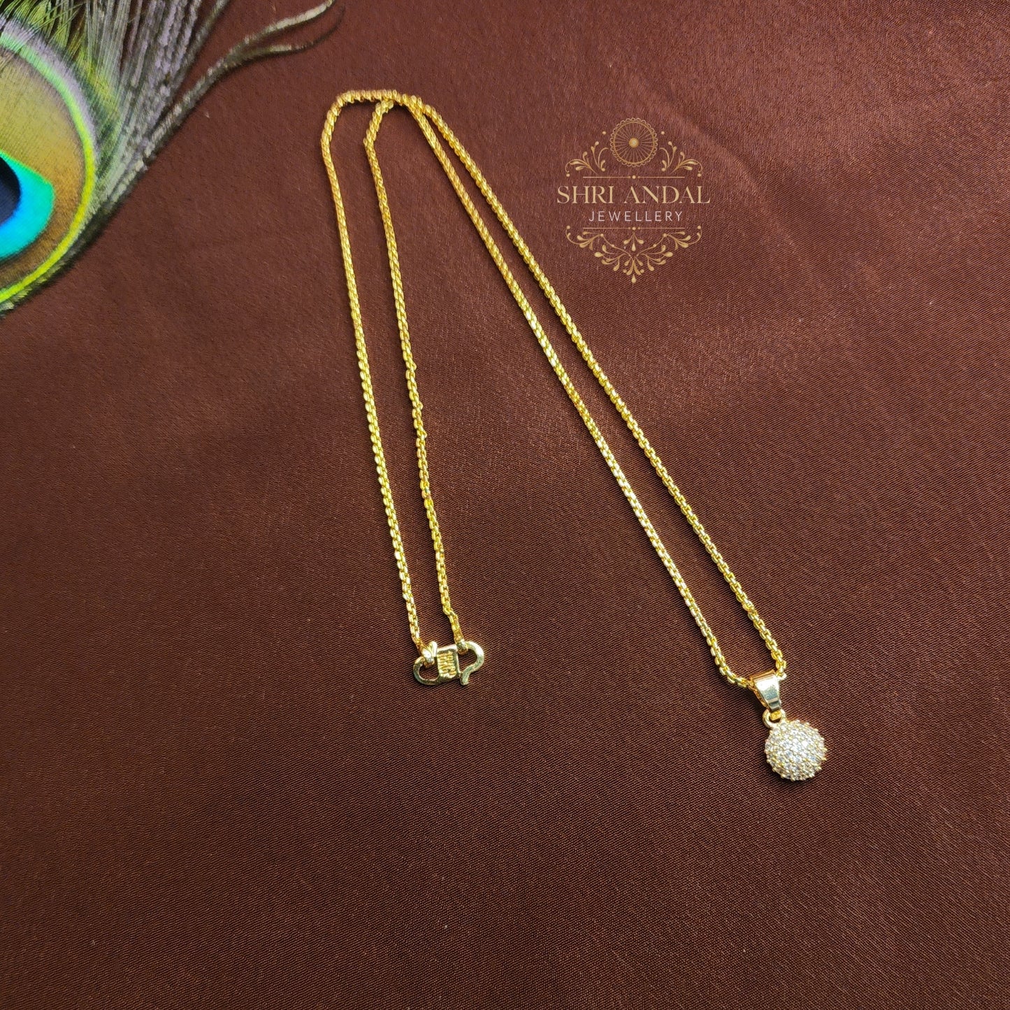 White stone Ball pendant