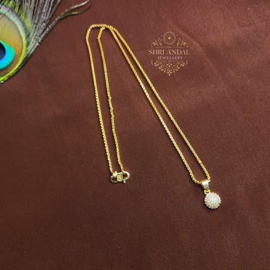 White stone Ball pendant