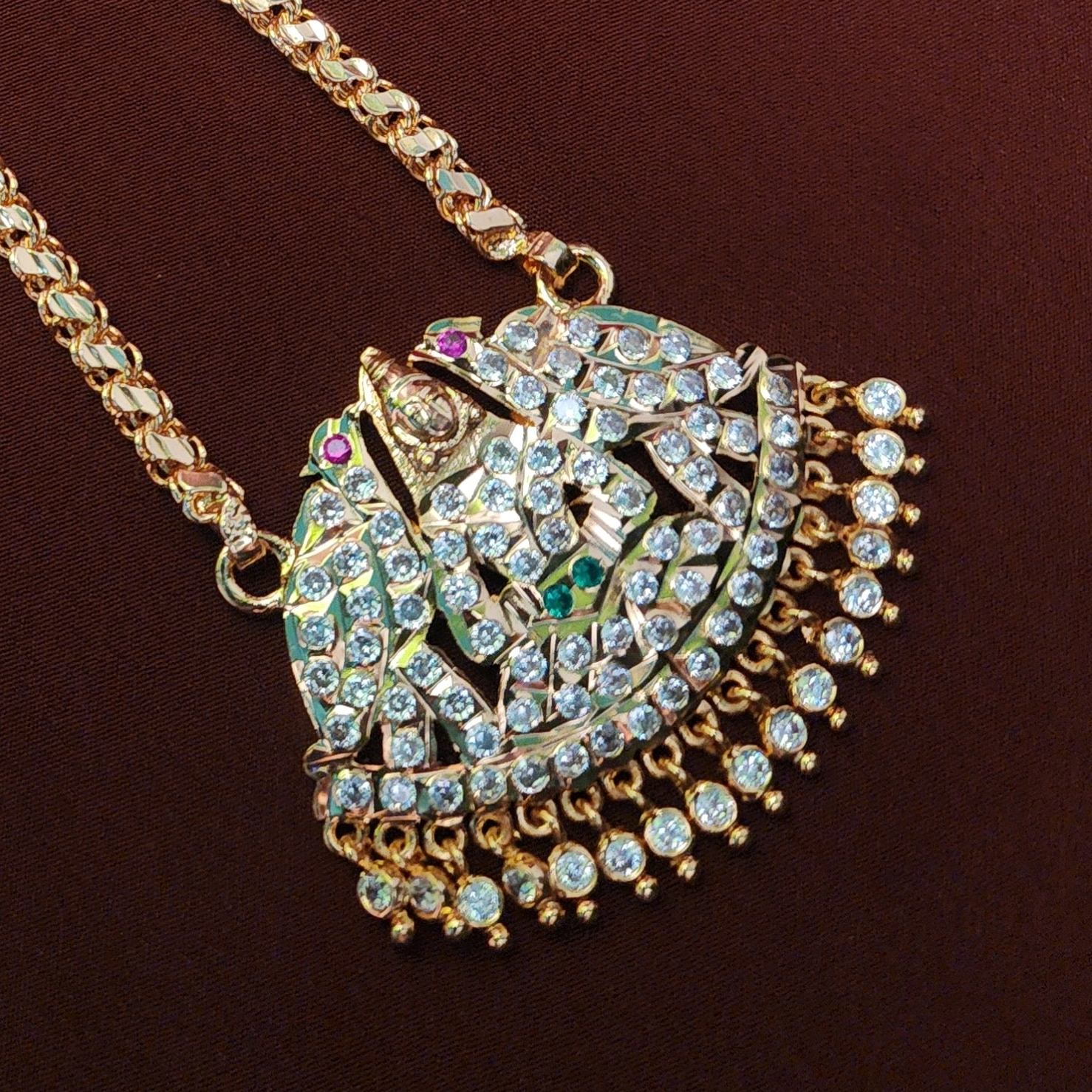 Gaja lakshmi Impon Dollar chain 1