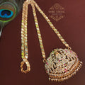 Gaja lakshmi Impon Dollar chain 3