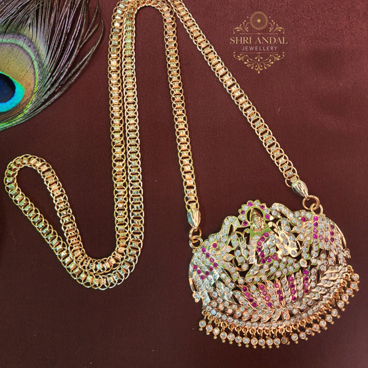 Gaja lakshmi Impon Dollar chain