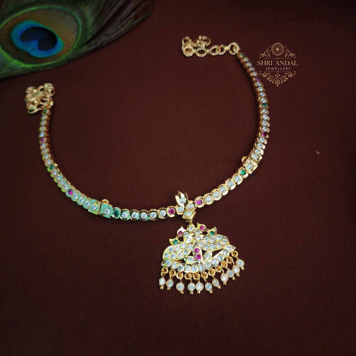 Impon single stone Necklace