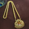 3 Lakshmi enamel dollar chain
