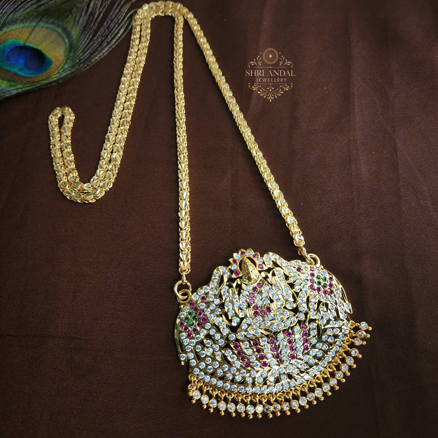 Big Gaja lakshmi impon Dollar Chain