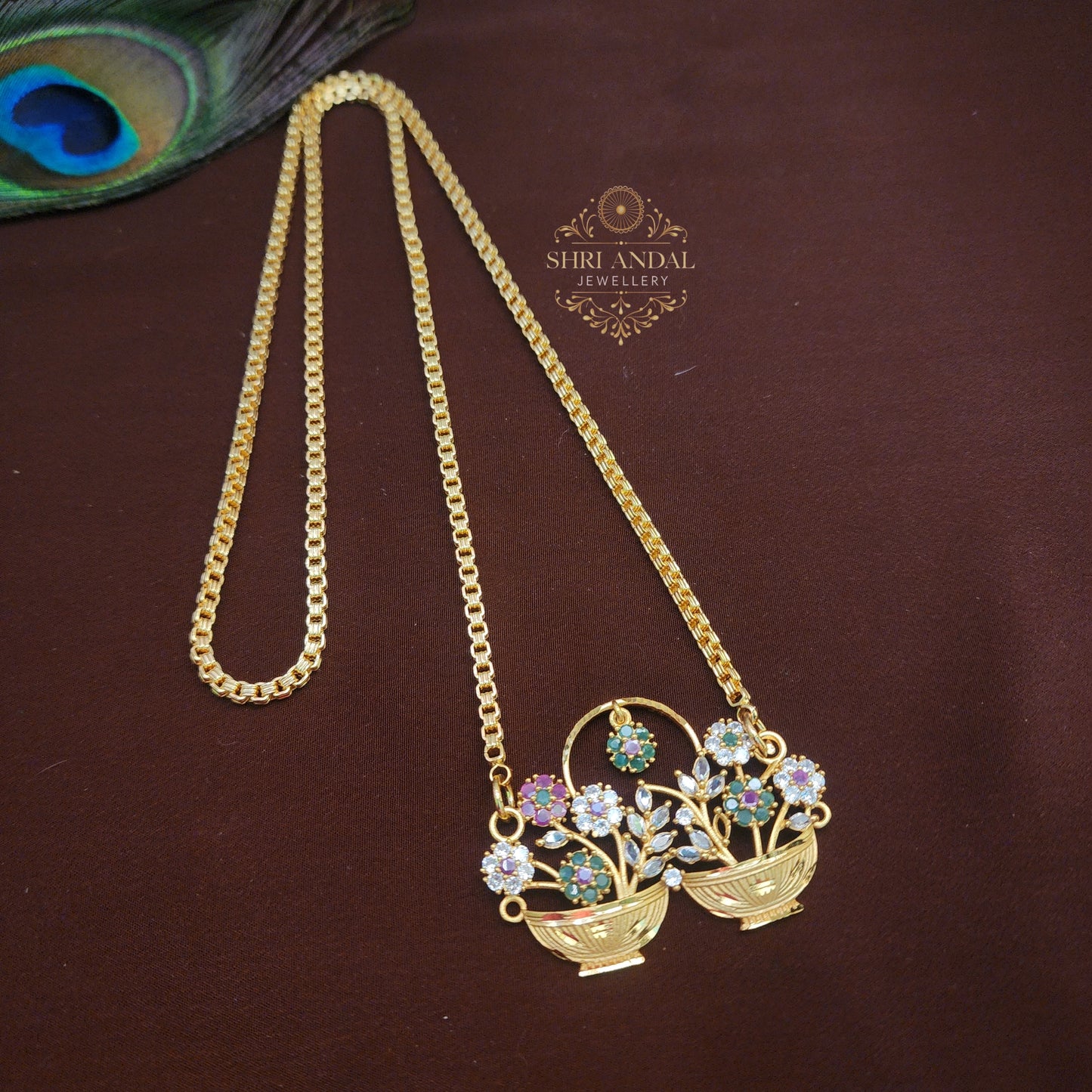 2 basket Dollar Chain Multi