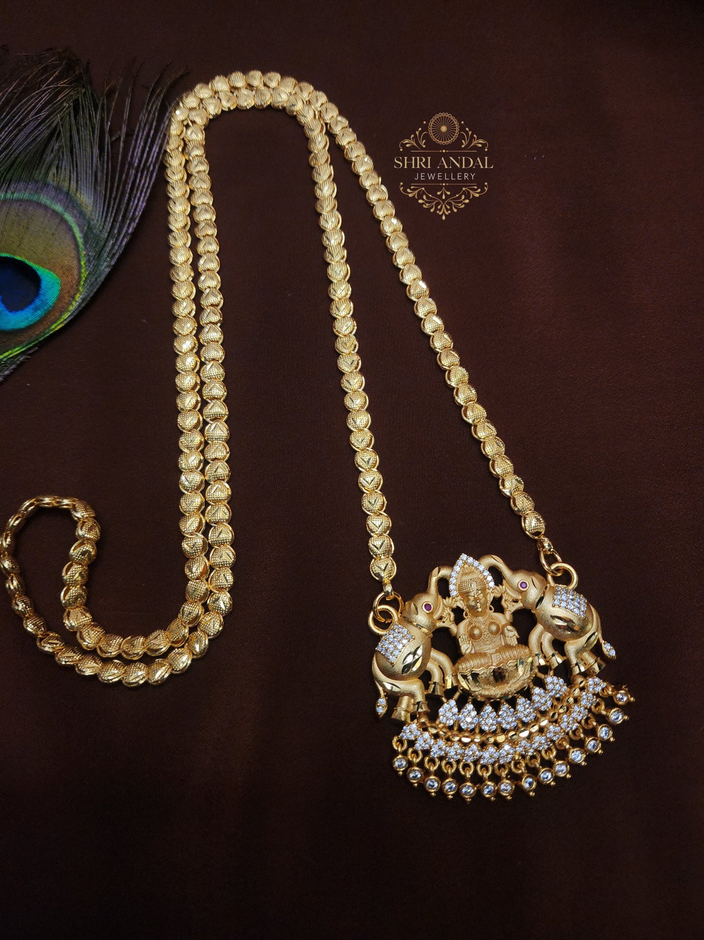 Elephant with lakshmi Dollar Chain