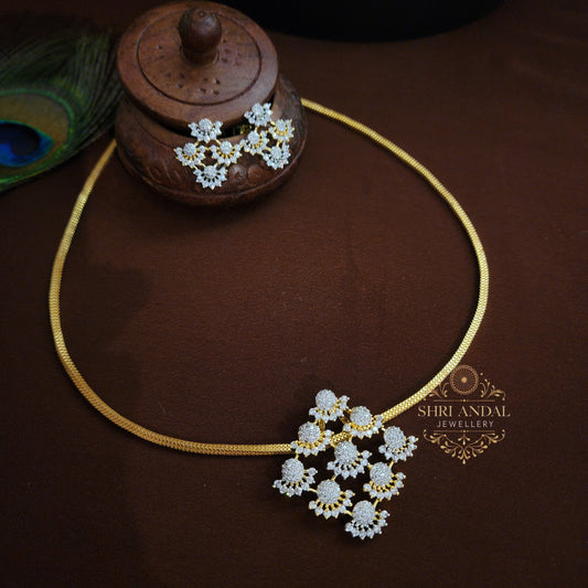 Dimond look Neck chain