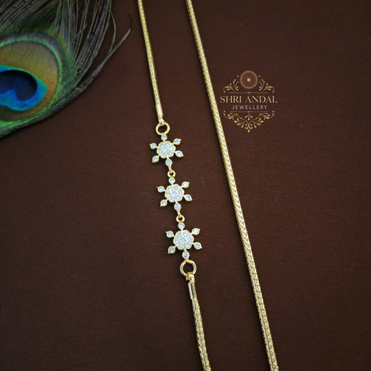 Flower pattern Dimond look Mogapu Chain