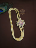 Ruby White Diamond Look Mogapu Chain
