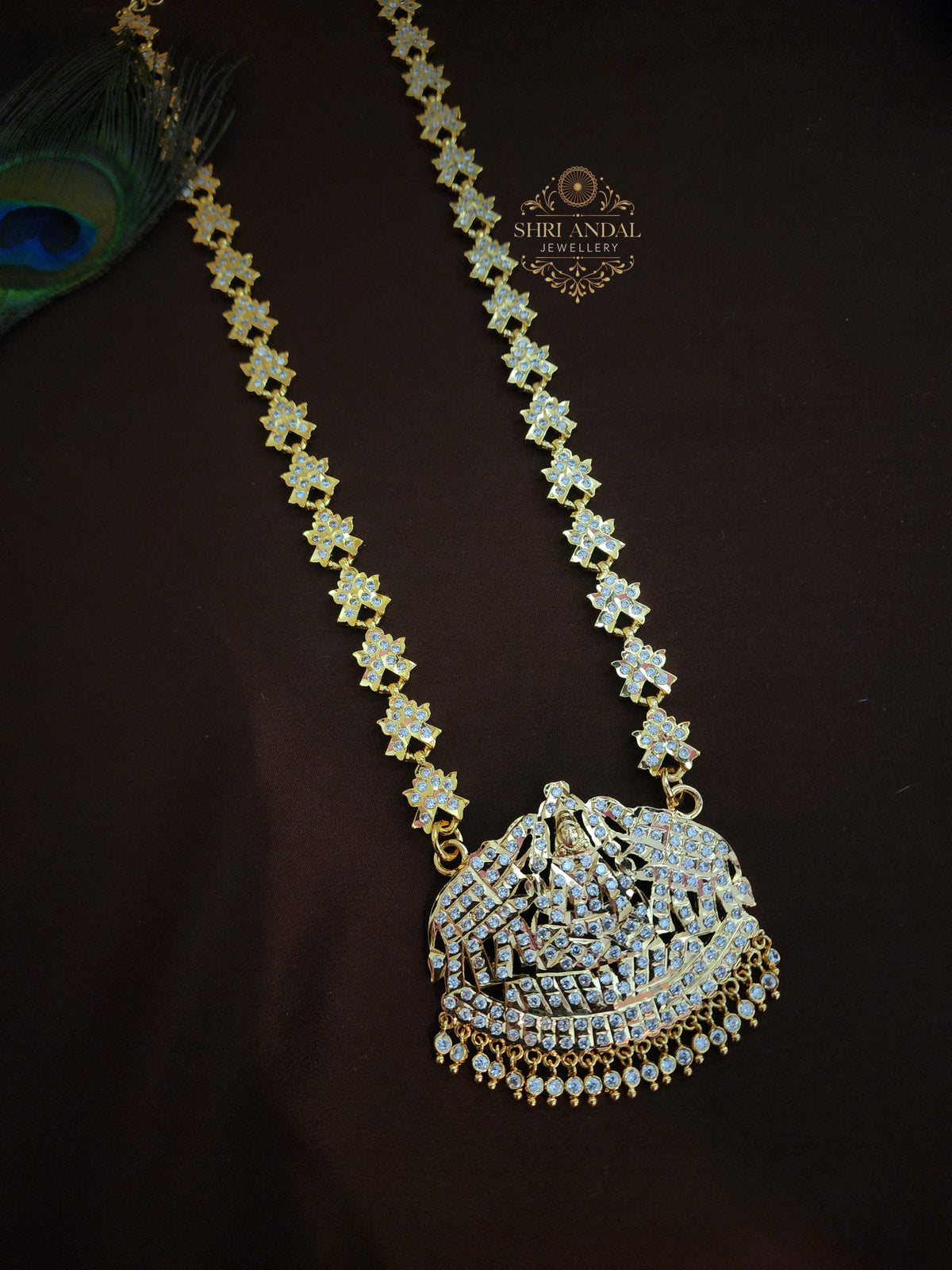 Lakshmi Impon Dollar chain Full white